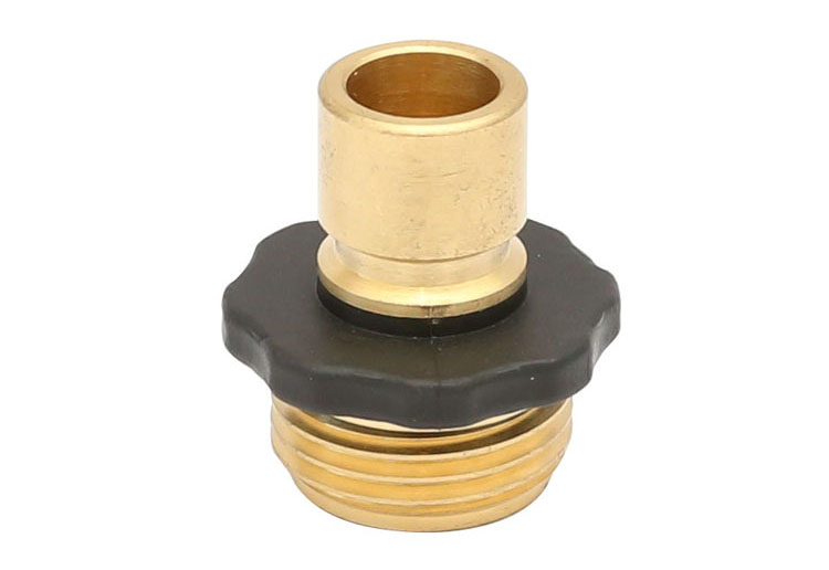 mosadz Male Garden Hose Quick Connect Fitting with Rubber